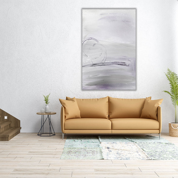 Lilac Abstract - Canvas Print Wall Art