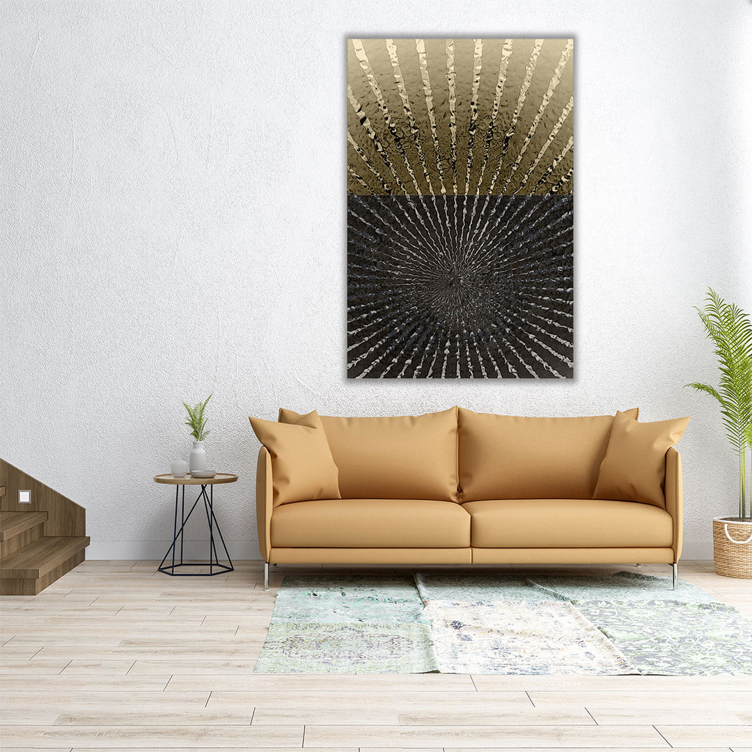 Two Tone Burst - Canvas Print Wall Art