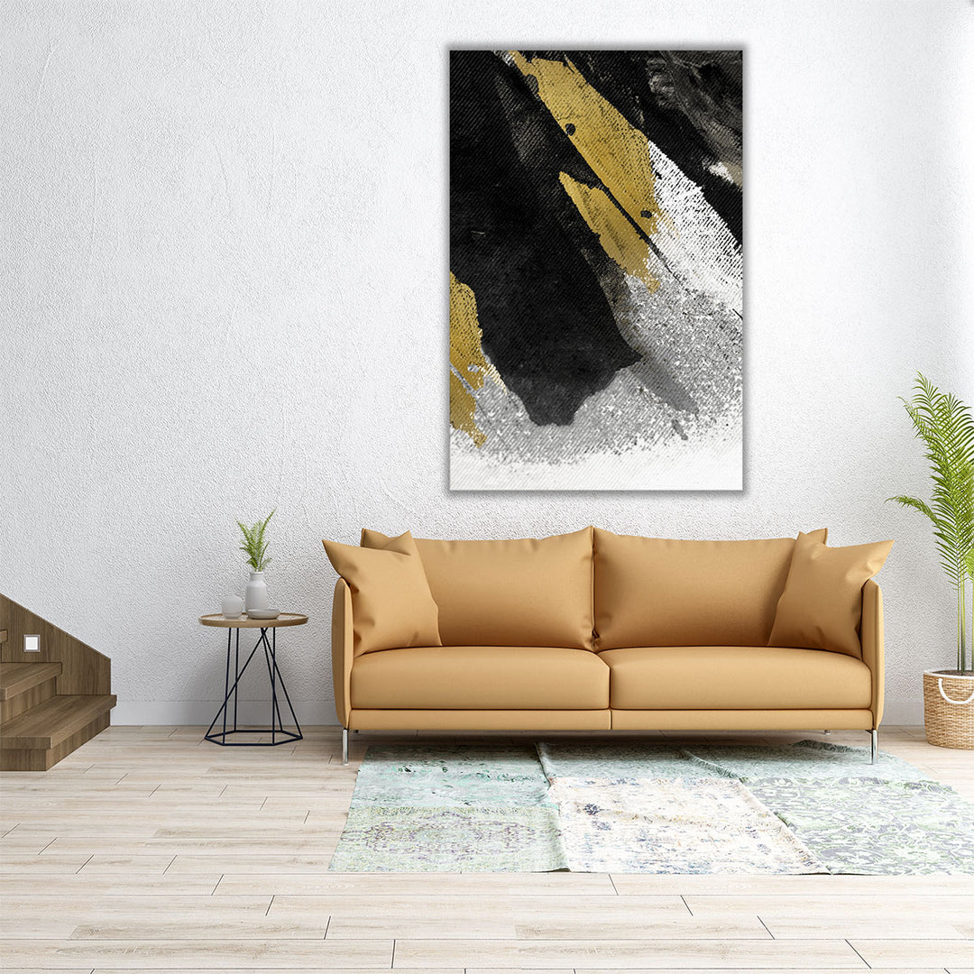 Black Strokes 2 - Canvas Print Wall Art