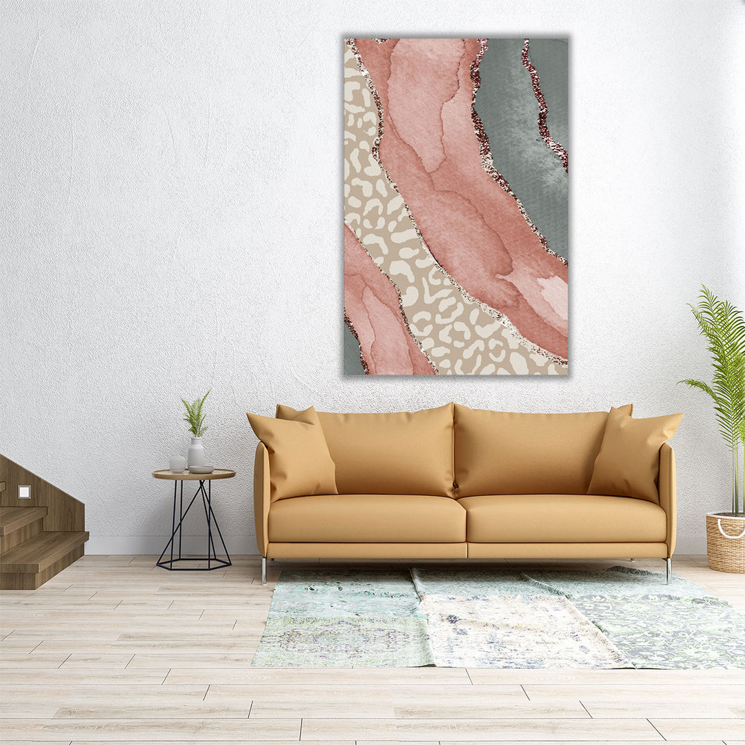 Ocean Cheetah Spring Colors - Canvas Print Wall Art