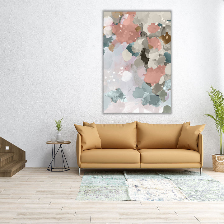 Falling Leaves Abstract - Canvas Print Wall Art