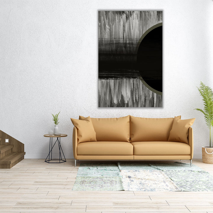 Neutral Abstract Black - Canvas Print Wall Art