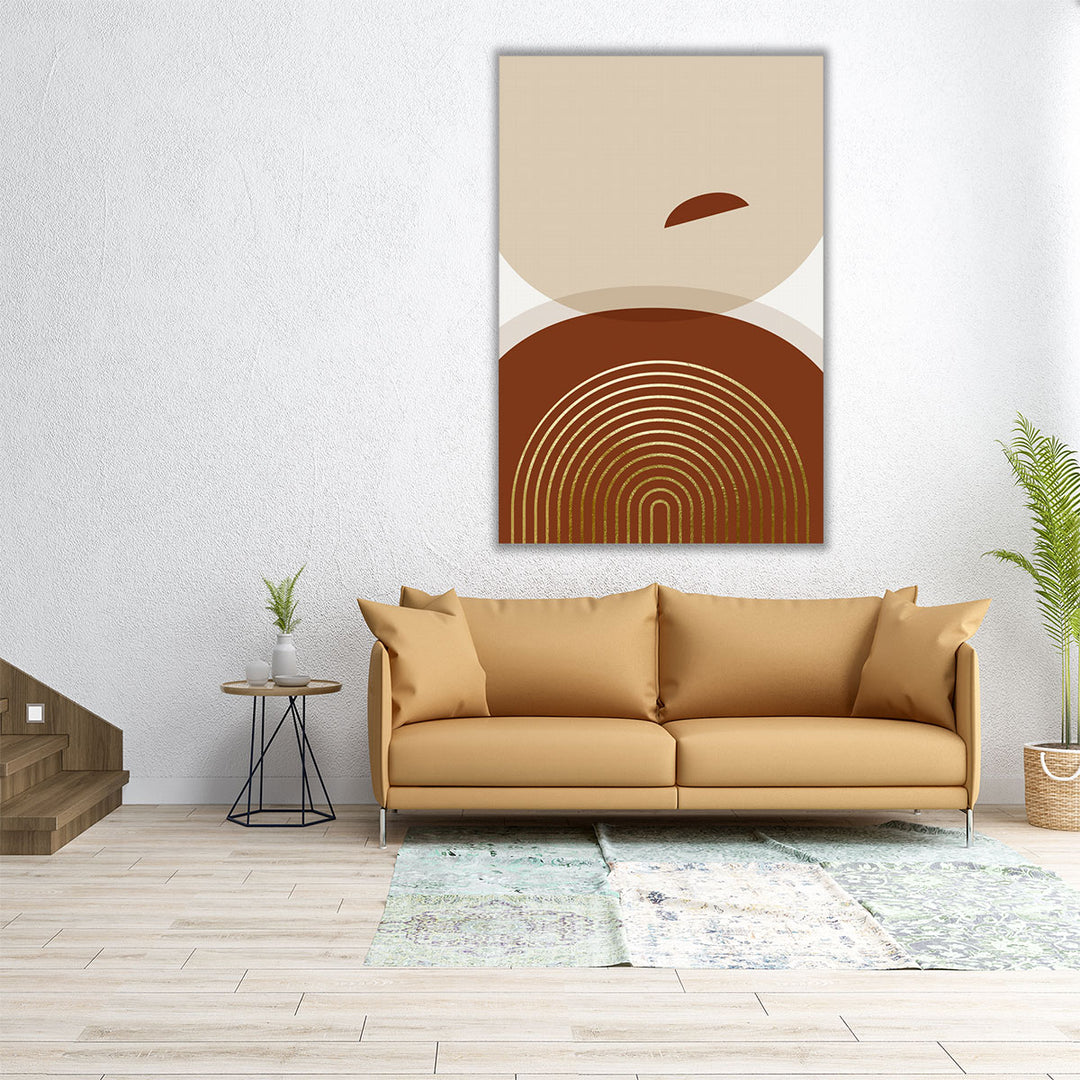 Mid Century Boho Minimalist 3 - Canvas Print Wall Art