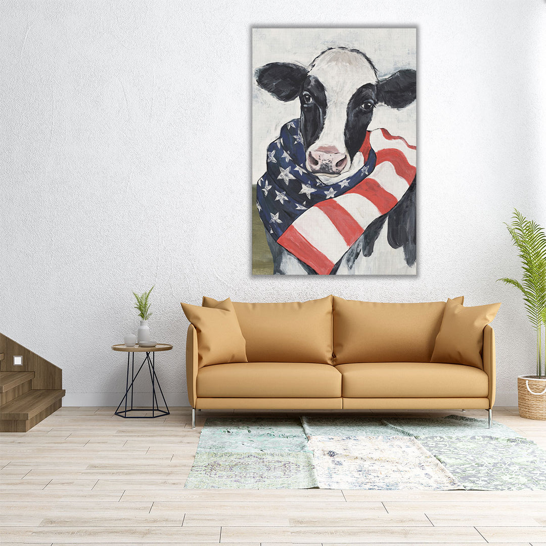 American Cow I - Canvas Print Wall Art