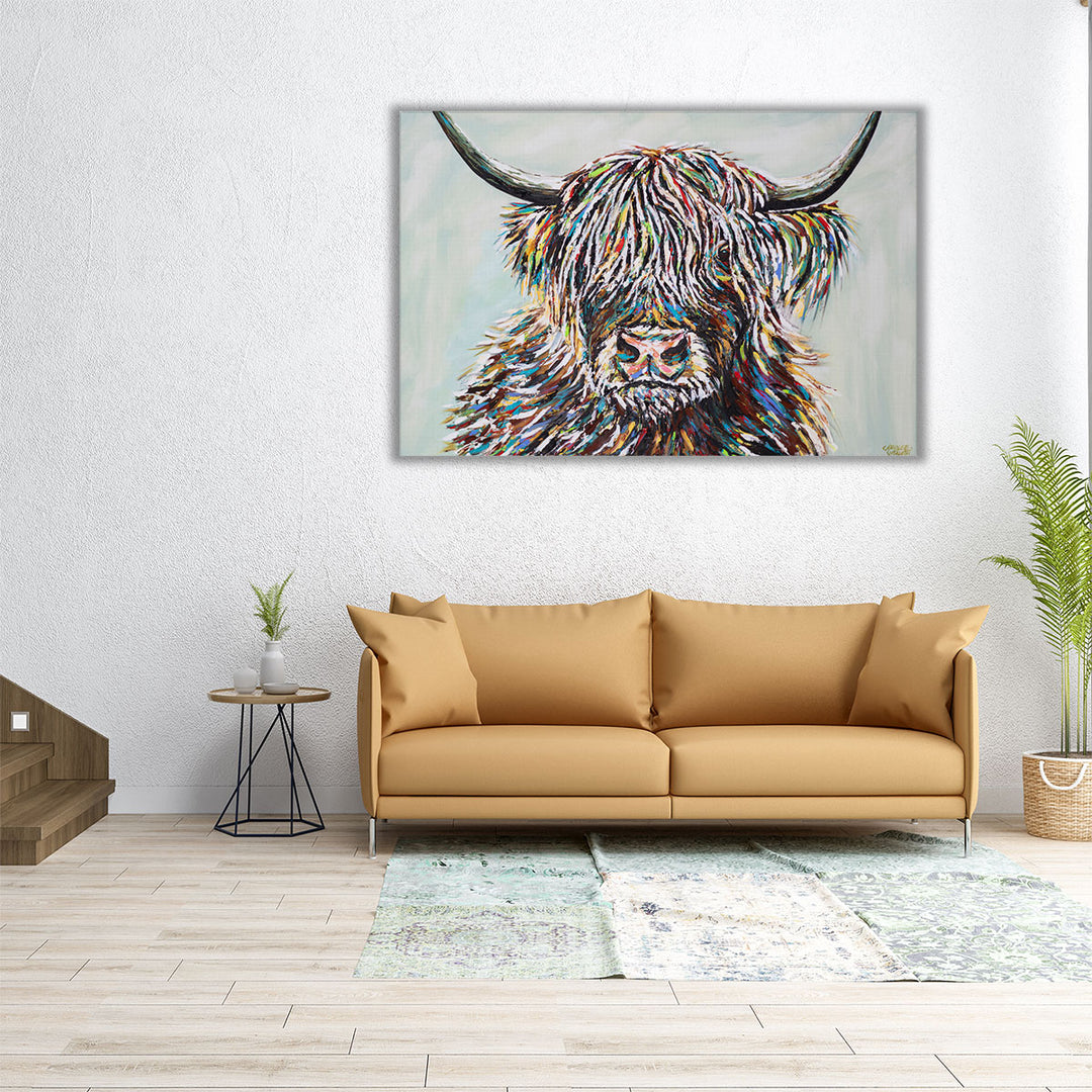 Woolly Highland II - Canvas Print Wall Art