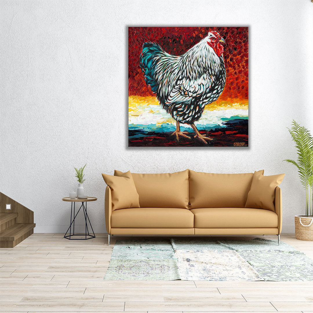 Fancy Chicken I - Canvas Print Wall Art