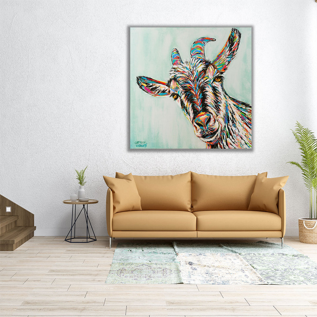 Funny Goat I - Canvas Print Wall Art