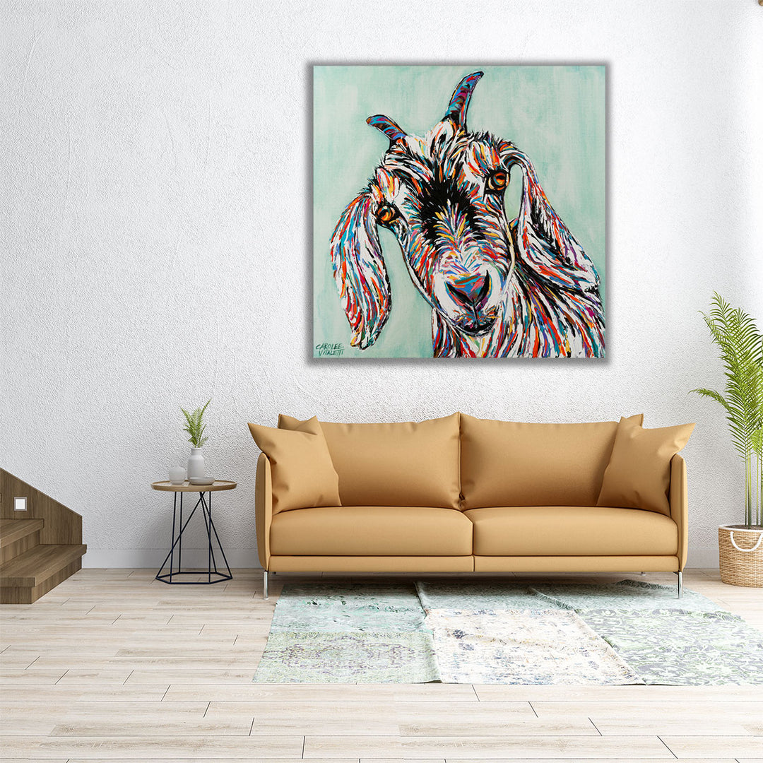 Funny Goat II - Canvas Print Wall Art