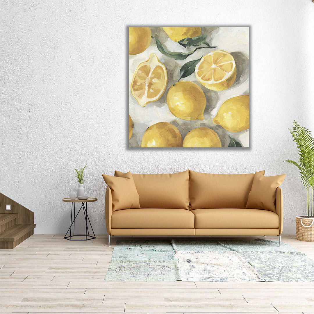 Fresh Lemons II - Canvas Print Wall Art