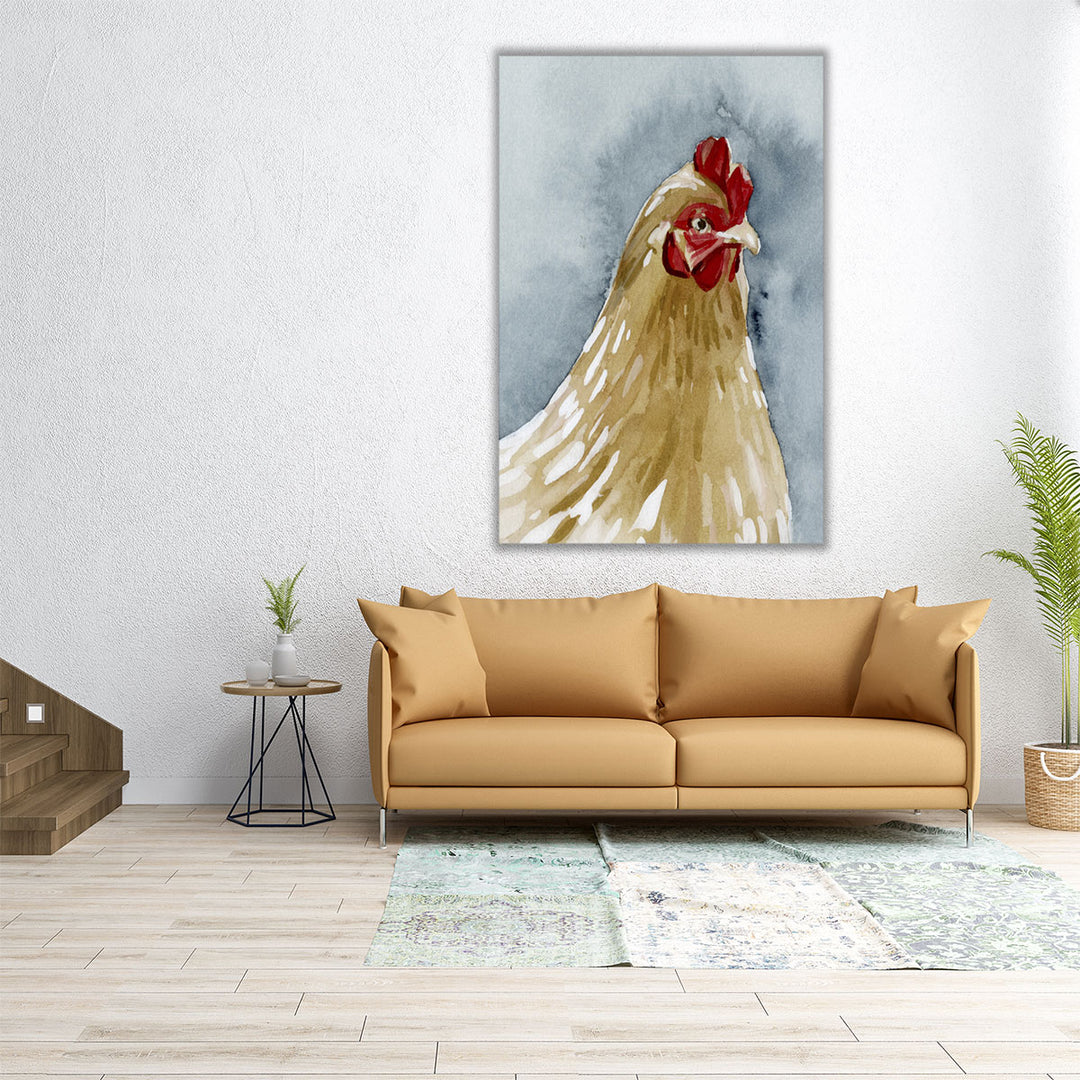 Chicken Portrait II - Canvas Print Wall Art