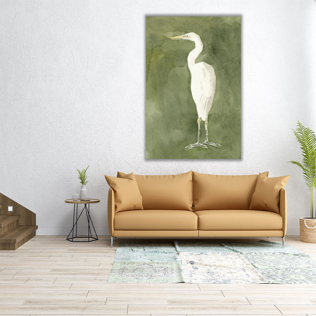 Emerald Heron IV - Canvas Print Wall Art