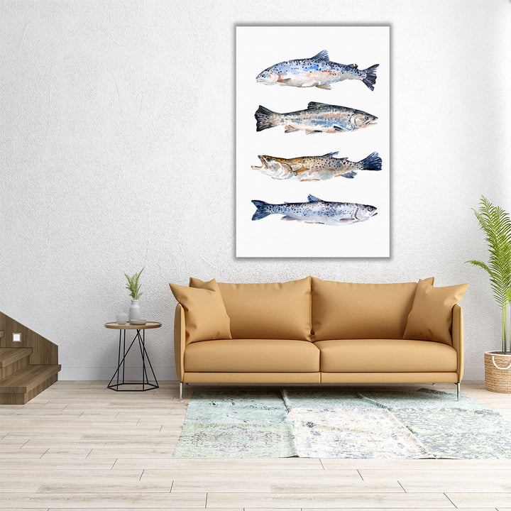 Stacked Trout II - Canvas Print Wall Art