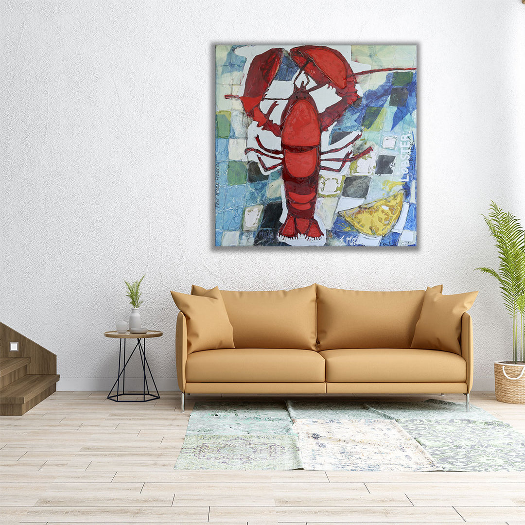 Brilliant Maine Lobster IV - Canvas Print Wall Art