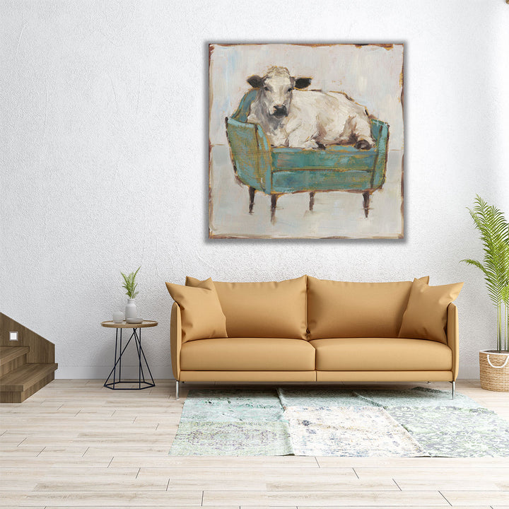 Moo-ving In I - Canvas Print Wall Art