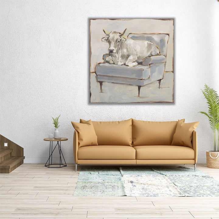 Moo-ving In III - Canvas Print Wall Art