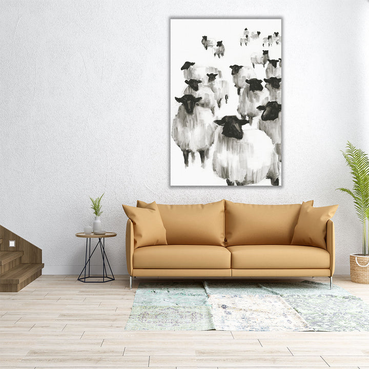 Counting Sheep I - Canvas Print Wall Art