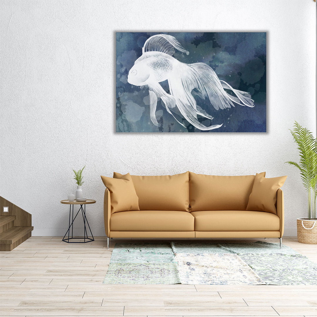 Indigo Fish I - Canvas Print Wall Art