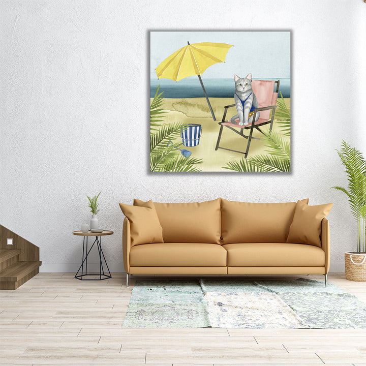 Coastal Kitties II - Canvas Print Wall Art