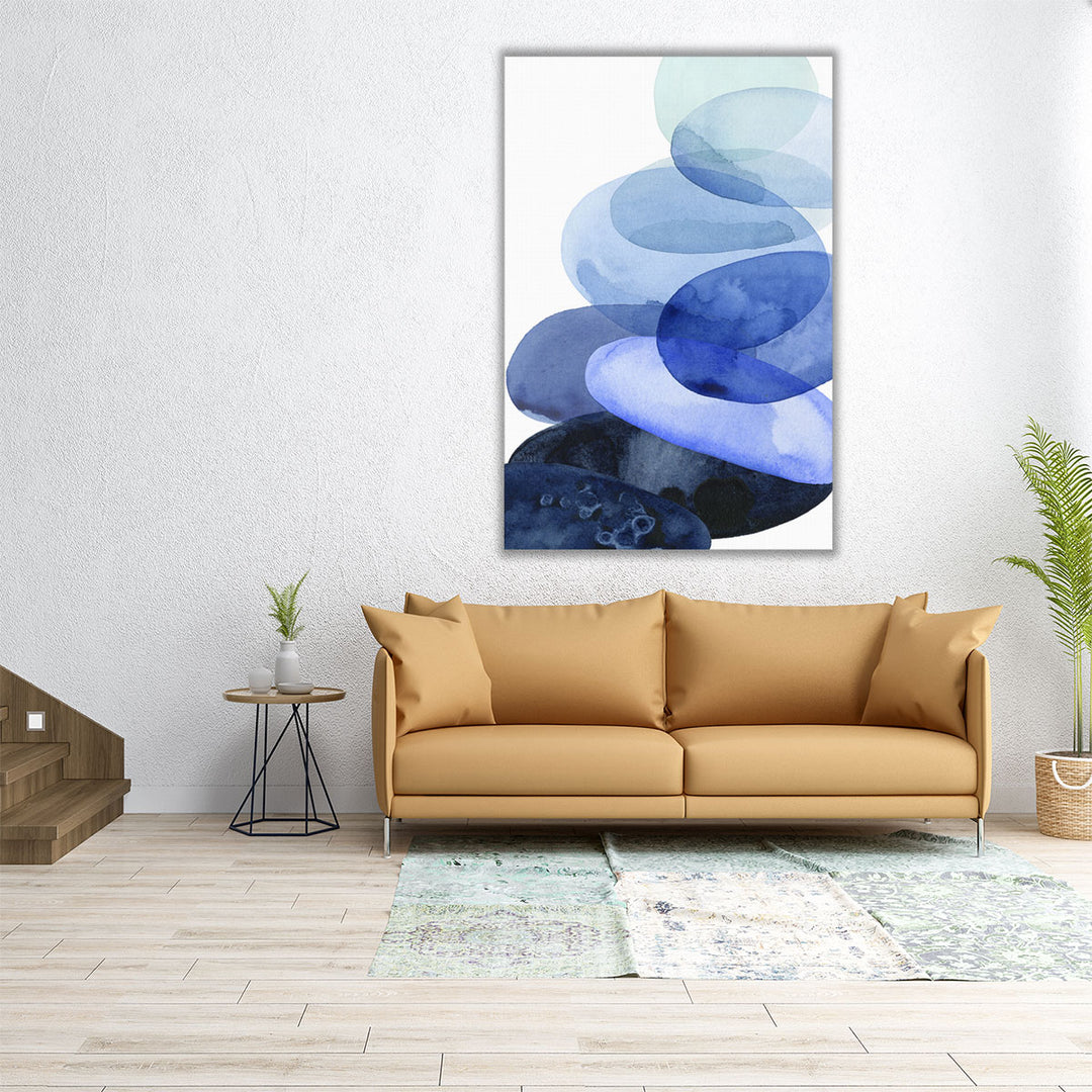 River Worn Pebbles I - Canvas Print Wall Art