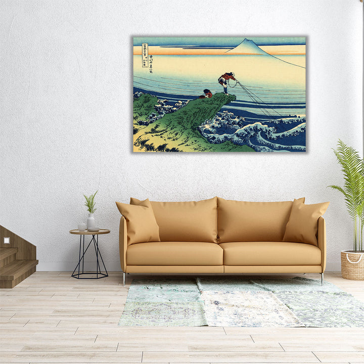 Kajikazawa in Kai Province, from the series  'Thirty-Six Views of Mount Fuji' - Canvas Print Wall Art