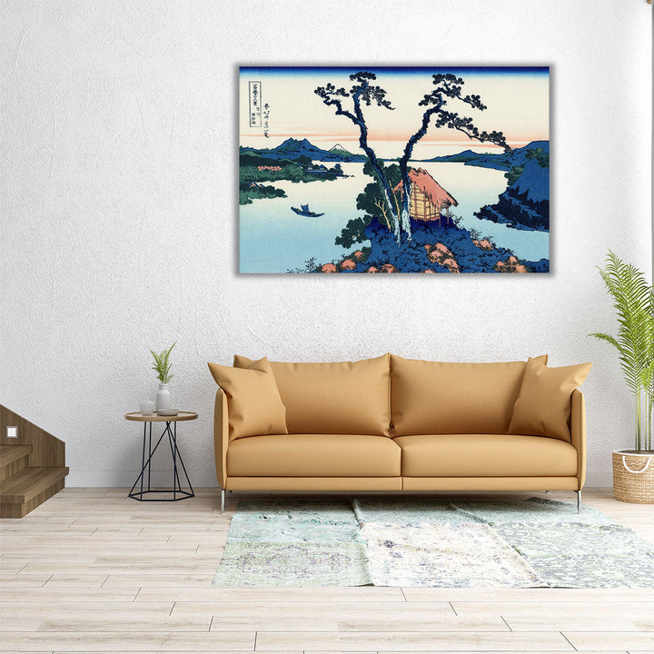 Lake Suwa In The Shinano Province, 1830 - Canvas Print Wall Art