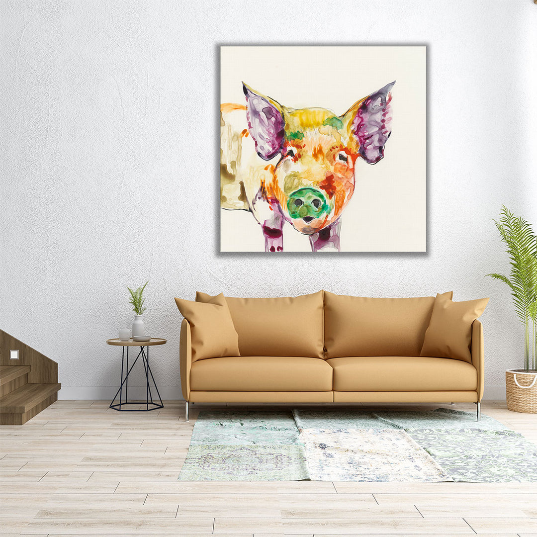 Hi Fi Farm Animals III - Canvas Print Wall Art