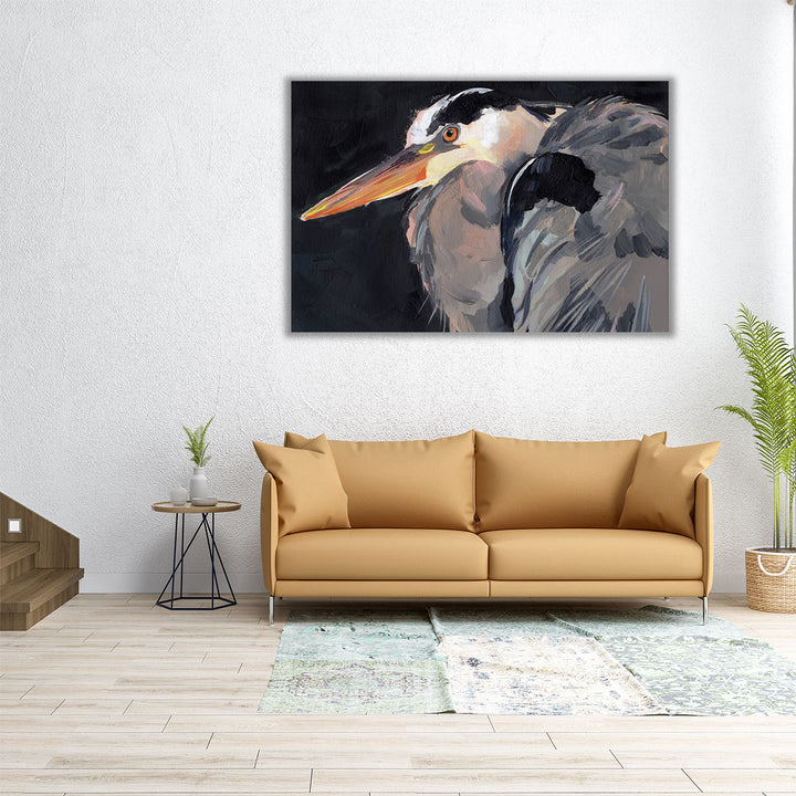 Great Heron II - Canvas Print Wall Art