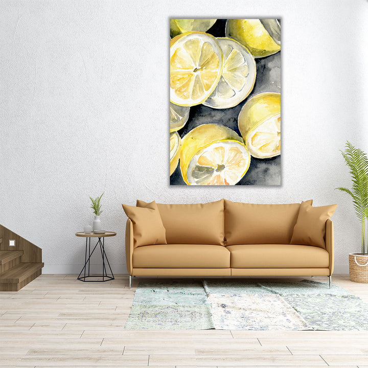 Lemon Slices II - Canvas Print Wall Art