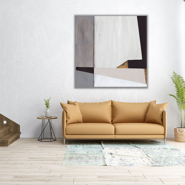 Neutral Geometrics II - Canvas Print Wall Art