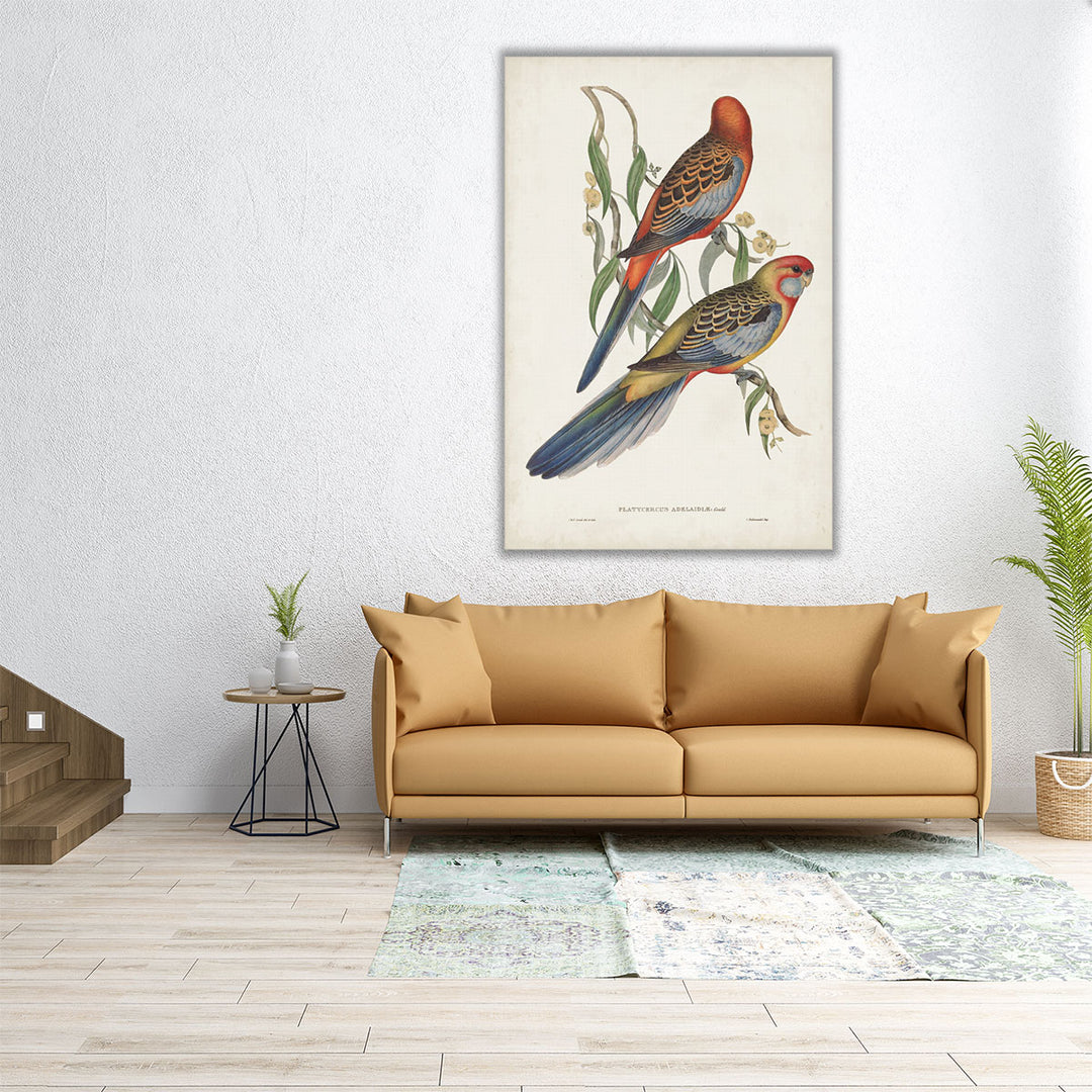 Tropical Parrots II - Canvas Print Wall Art