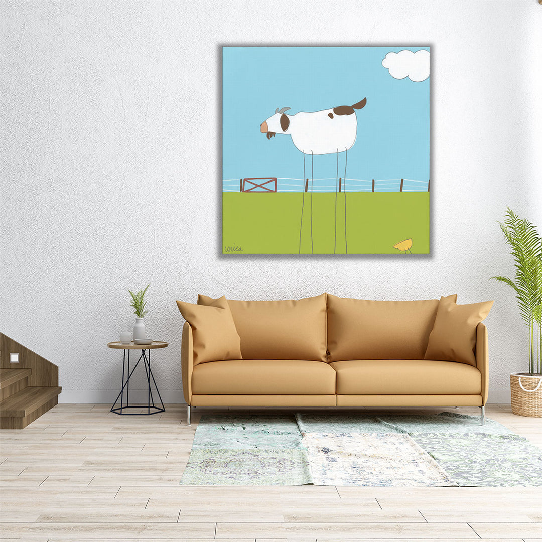 Stick-leg Goat II - Canvas Print Wall Art