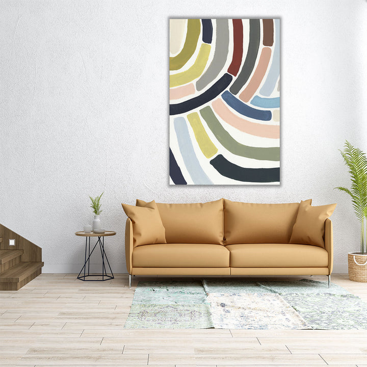 Mosaic Curve II - Canvas Print Wall Art