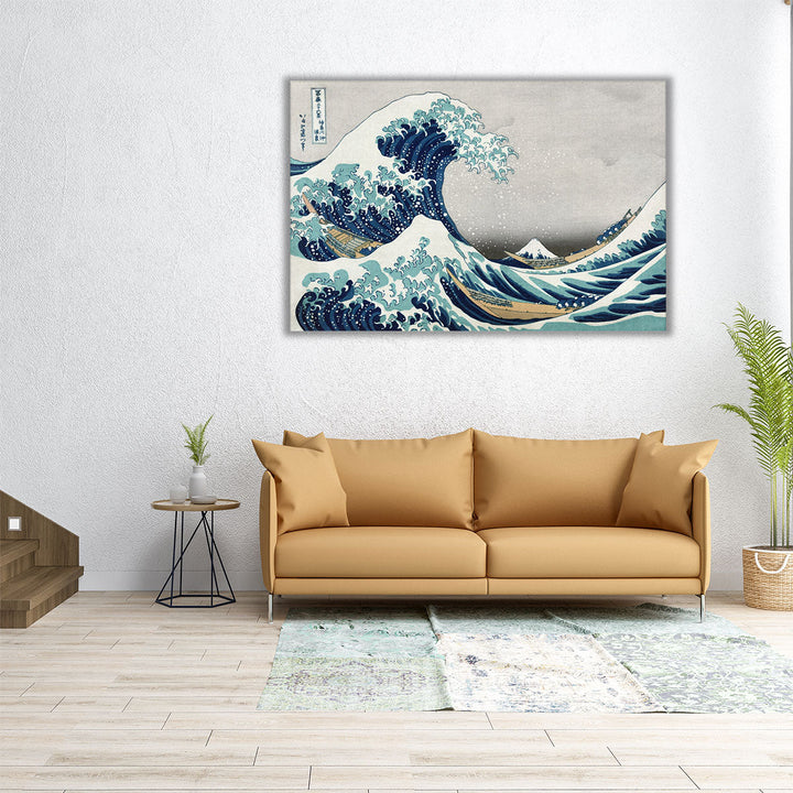 The Great Wave of Kanagawa, from the series '36 Views of Mt. Fuji' - Canvas Print Wall Art