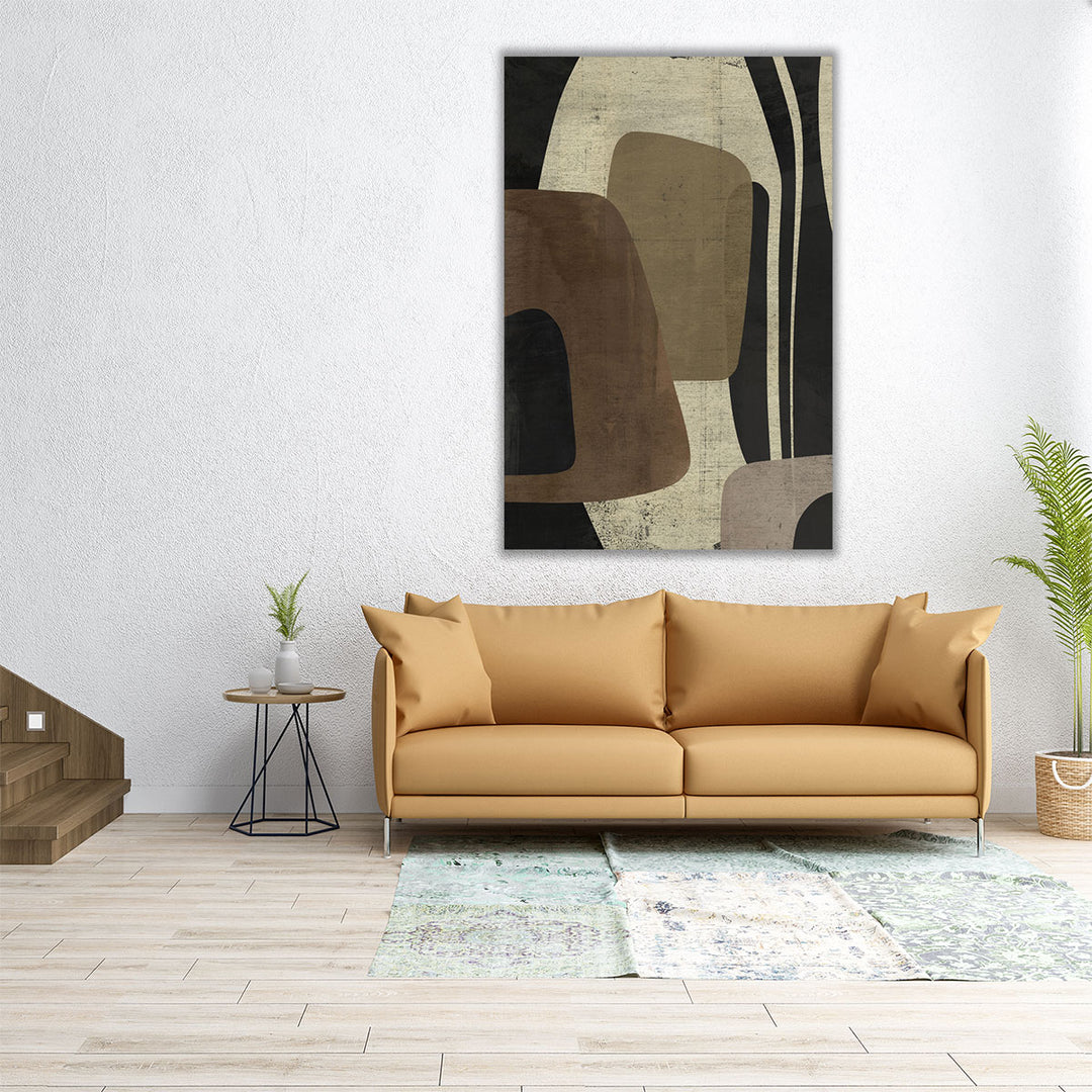 Retro Form Collage II - Canvas Print Wall Art