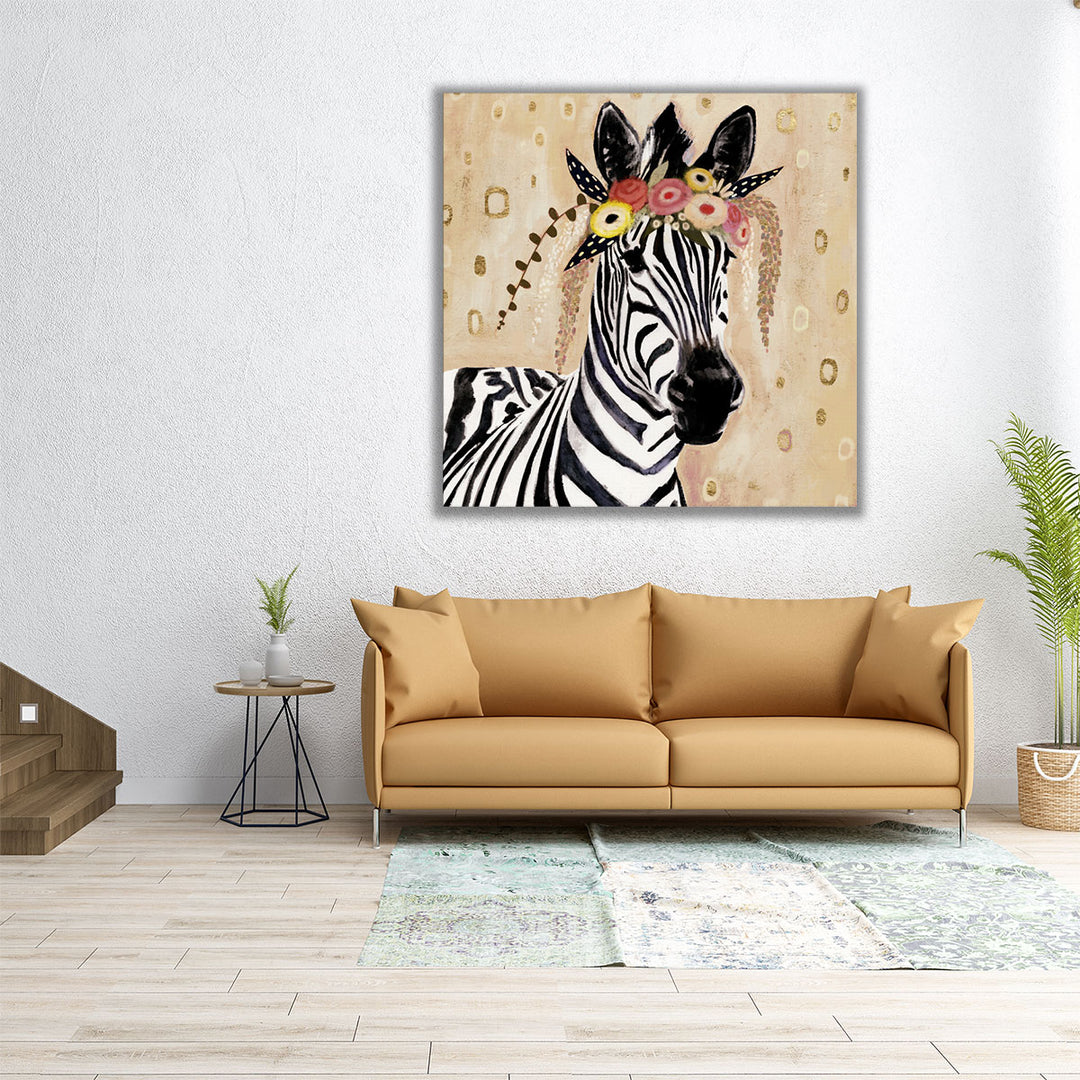 Klimt Zebra I - Canvas Print Wall Art