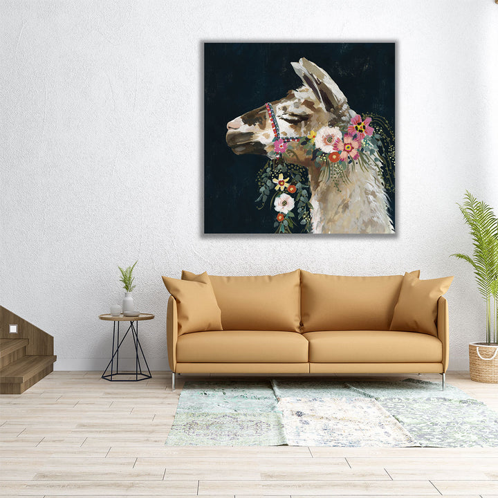 Lovely Llama II - Canvas Print Wall Art