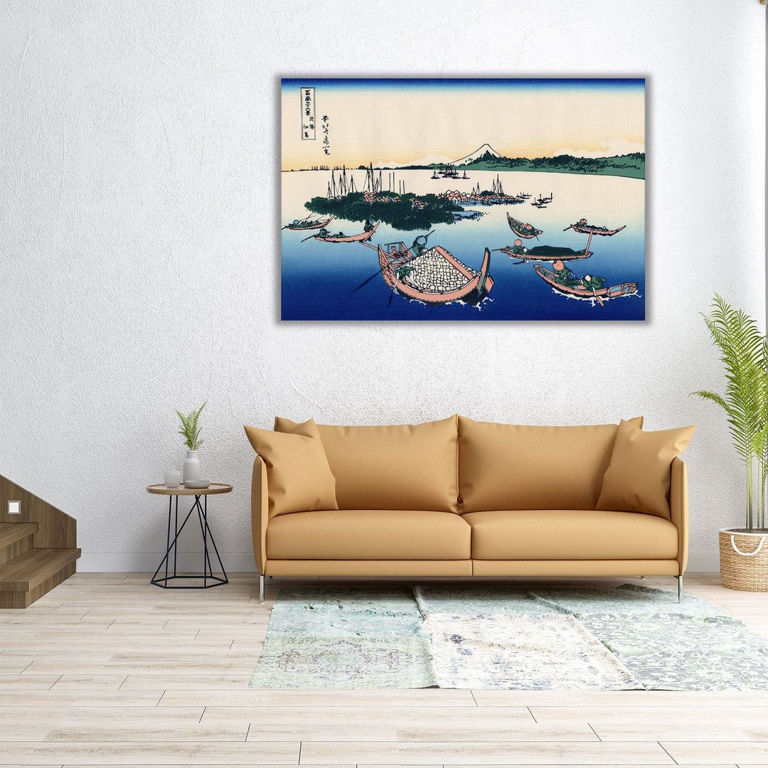 Tsukada Island in The Musashi Province - Canvas Print Wall Art
