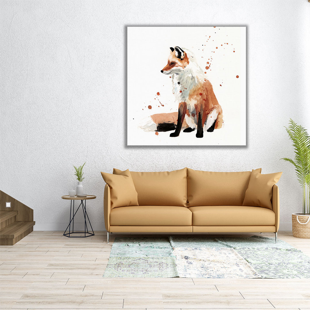 Watercolor Fox I - Canvas Print Wall Art