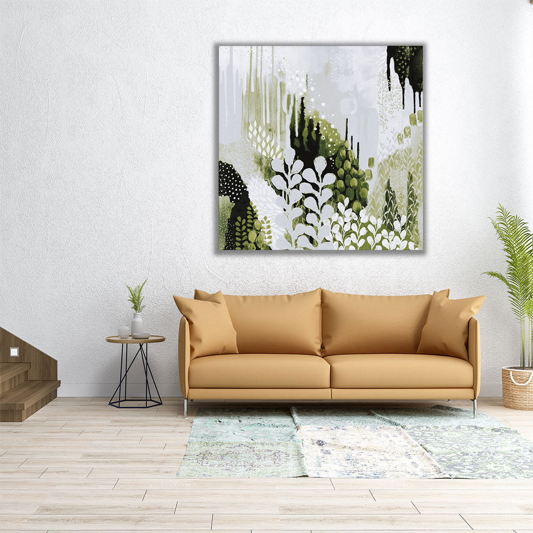 Forest II With Green - Canvas Print Wall Art