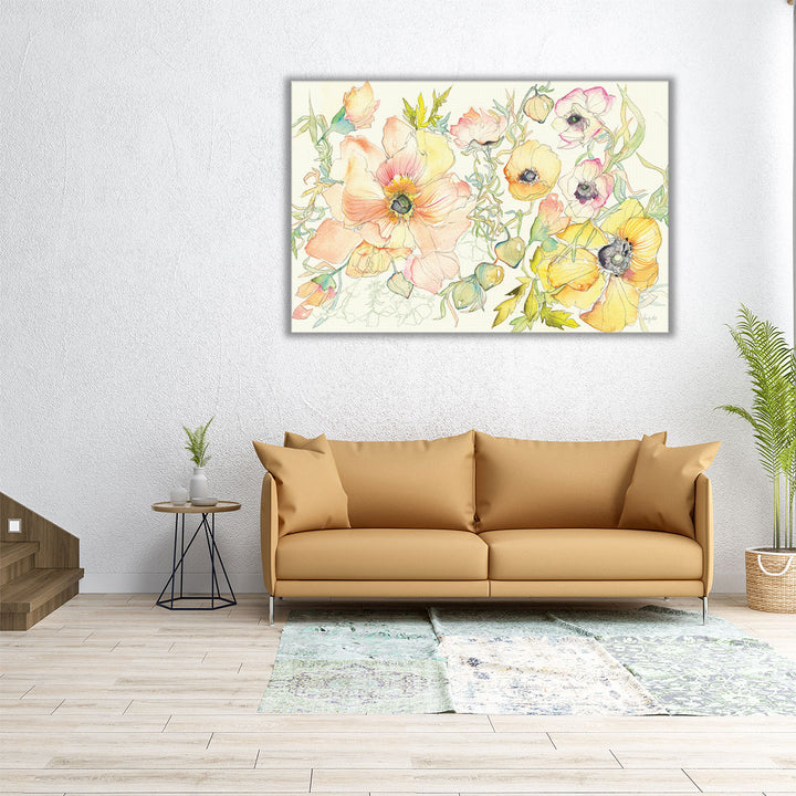 Pastel Garden II - Canvas Print Wall Art