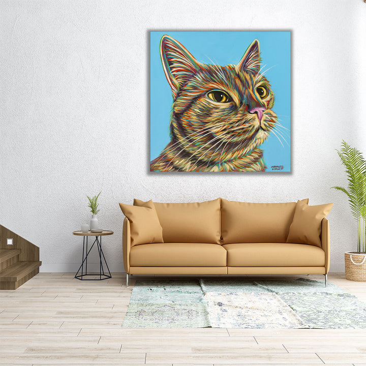 Rainbow Cat - Canvas Print Wall Art