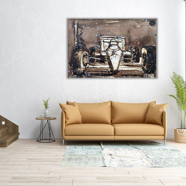 Brown Racecar - Canvas Print Wall Art