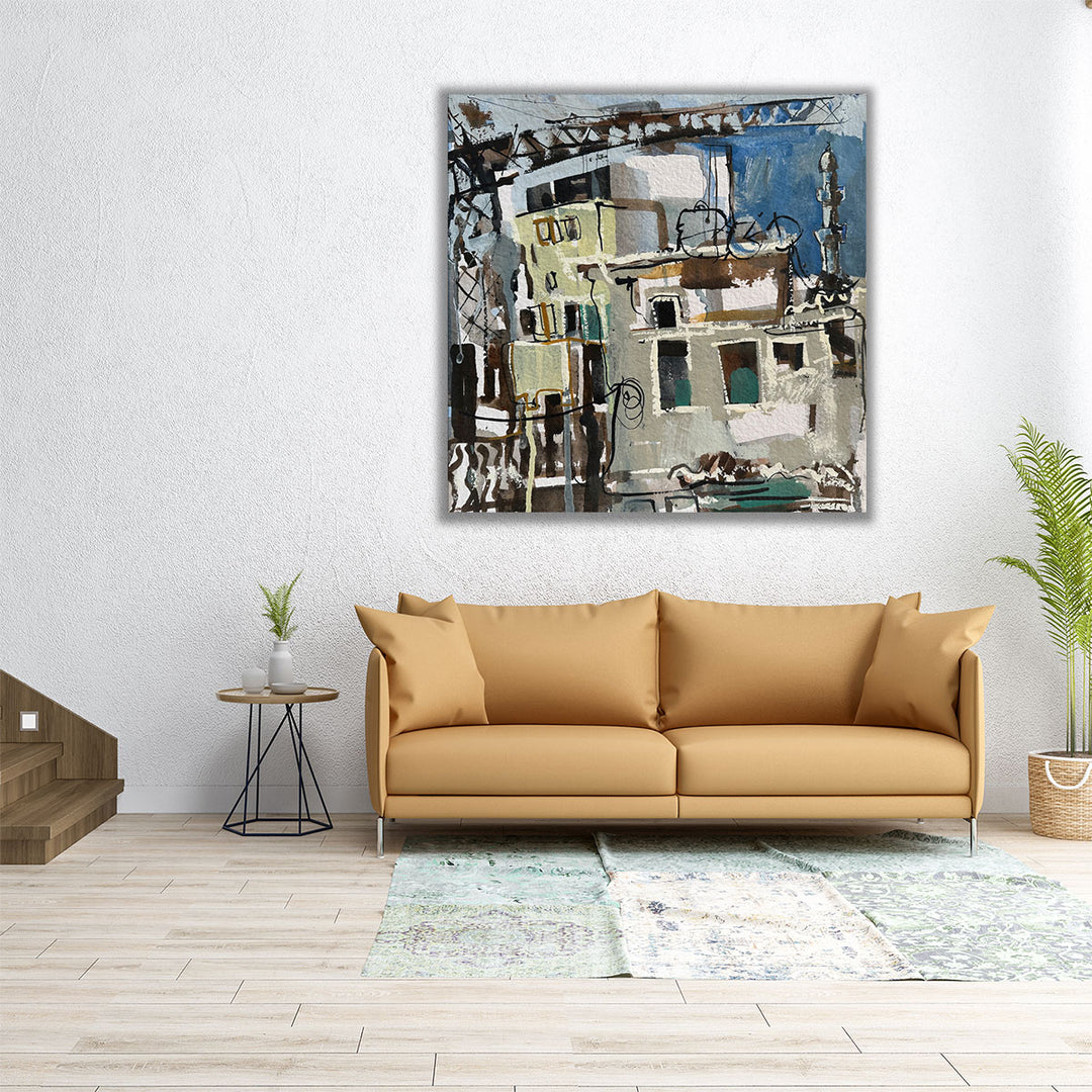 City Crane I - Canvas Print Wall Art