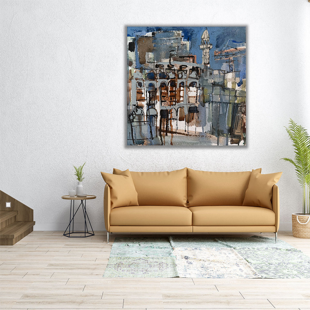 City Crane II - Canvas Print Wall Art