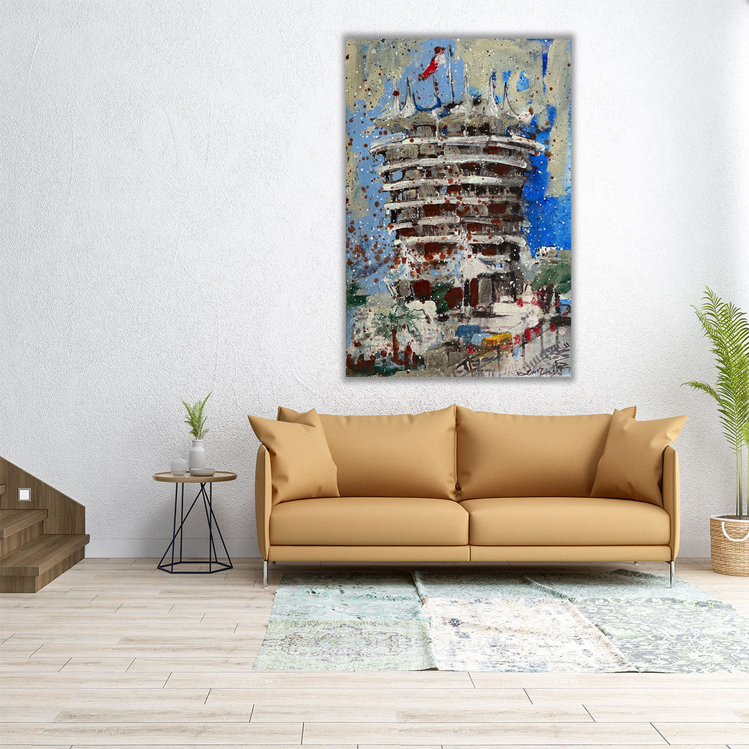 Bahrain Track Tower - Canvas Print Wall Art