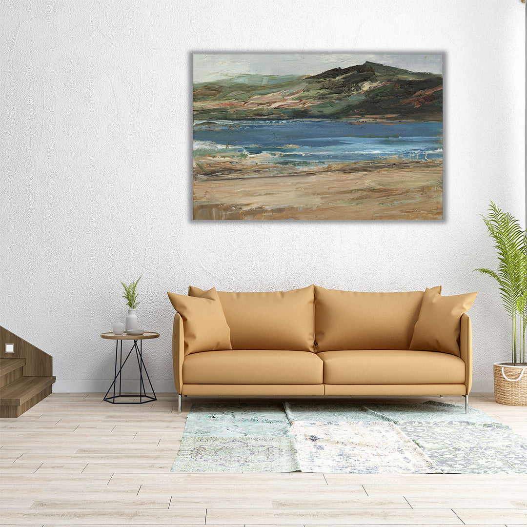 Mountain View Across the Lake I - Canvas Print Wall Art