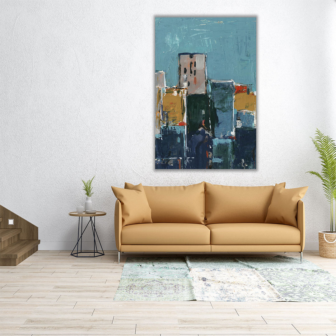 Primary City II - Canvas Print Wall Art