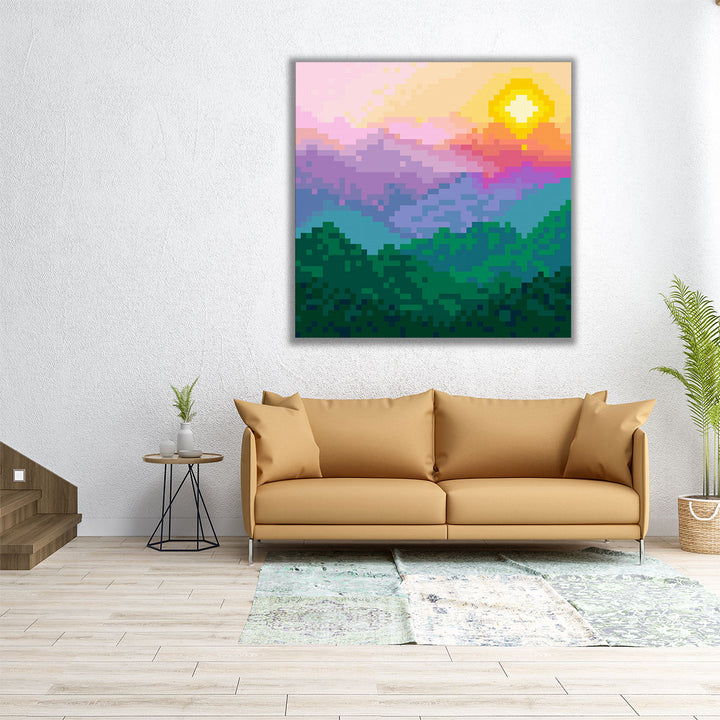 Fantasy Mountain I - Canvas Print Wall Art