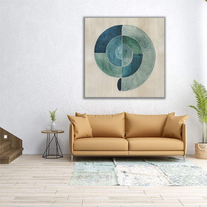 Simplified Nautilus II - Canvas Print Wall Art