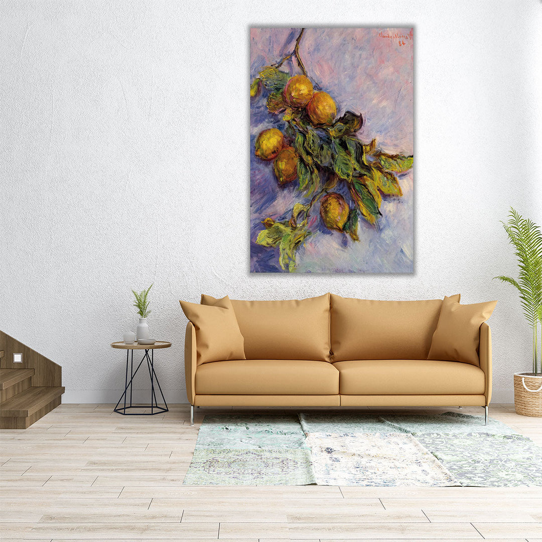 Branch of Lemons, 1884 - Canvas Print Wall Art